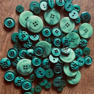 Green Button Lot of 94